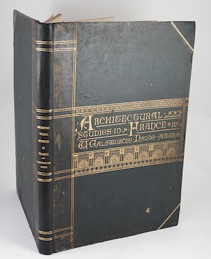 Clutton, Henry - Illustrations of Mediaeval Architecture in France, from the Accession of Charles VI to the Demise of Louis XII. With Historical and Professional Remarks. Folio, London, 1856.